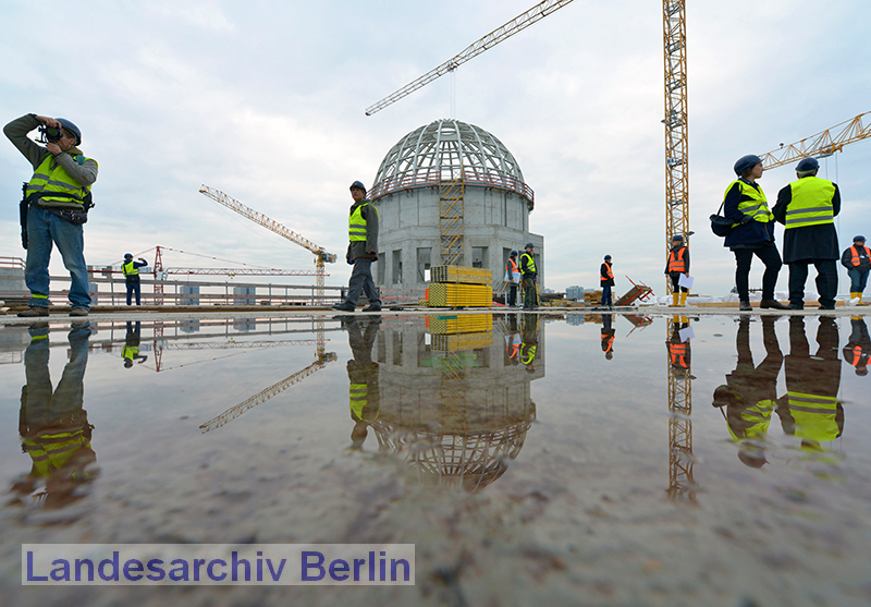 Presserundgang auf der Baustelle des zukünftigen Humboldt-Forums (Berlin-Mitte), 13. November 2015