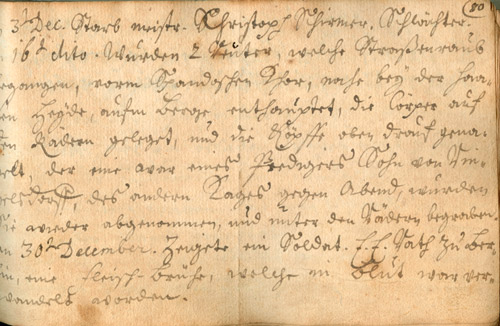 Chronik des  17. Jahrhunderts des Berliner Bürgers Christian Wendland (um 1645 -1701)